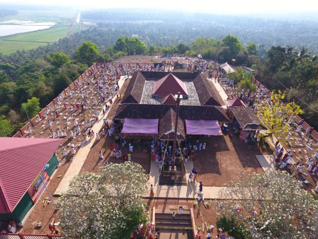 Devi Temple arial view 2