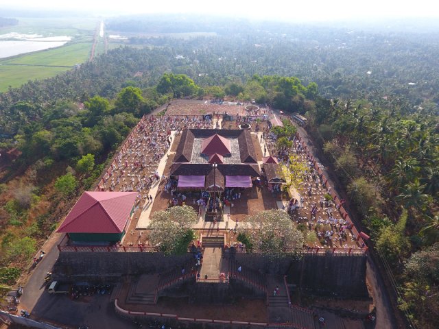 Devi Temple arial view 3