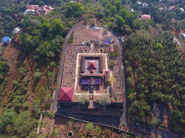 Devi Temple arial view 4