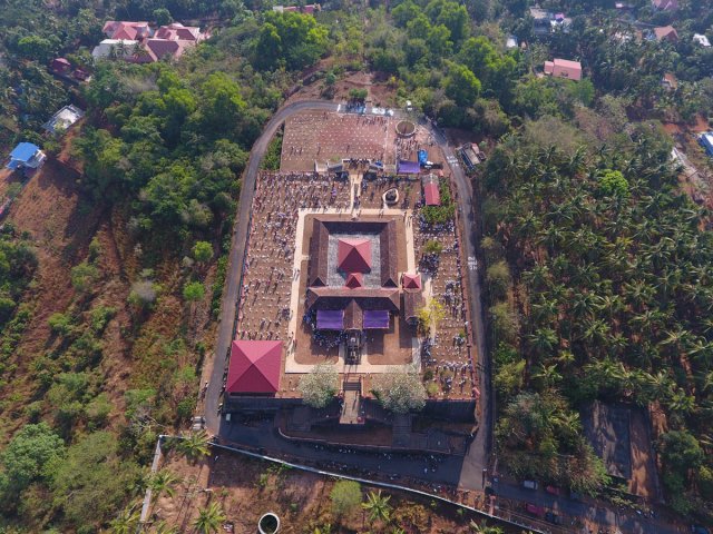 Devi Temple arial view 5